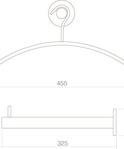 Intersteel Garderobesteun rvs geborsteld 5 0035.738003 2
