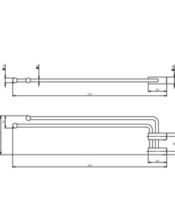 Intersteel Handdoekhouder duo-gebogen draaibaar rvs geborsteld 3 0035.762706 2
