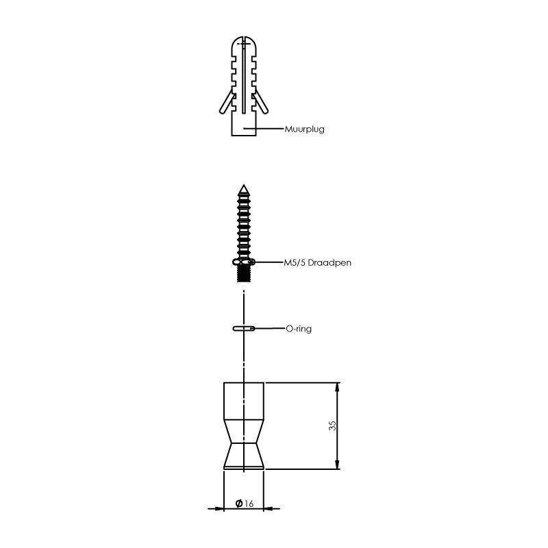 Intersteel Handdoekhaakje trapezium rvs geborsteld 2 0035.763407 2
