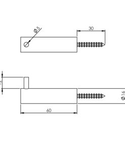 Intersteel Handdoekhaakje enkel rvs geborsteld 3 0035.763409 2