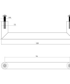 Intersteel Meubelgreep 108 mm rvs geborsteld 3 0035.892651 2 2
