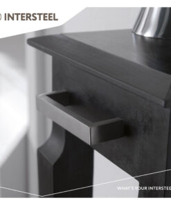 Intersteel Meubelgreep rechthoek 138 mm boormaat 128 mm rvs geborsteld 5 0035.892760 9