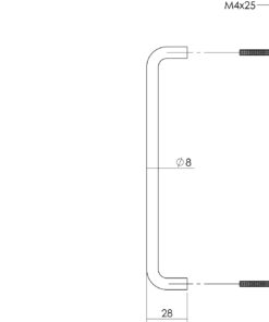 Intersteel Meubelgreep 136 mm rvs geborsteld 3 0035.897662 2