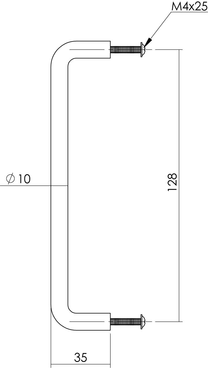 Intersteel Meubelgreep 138 mm rvs geborsteld 2 0035.897672 2