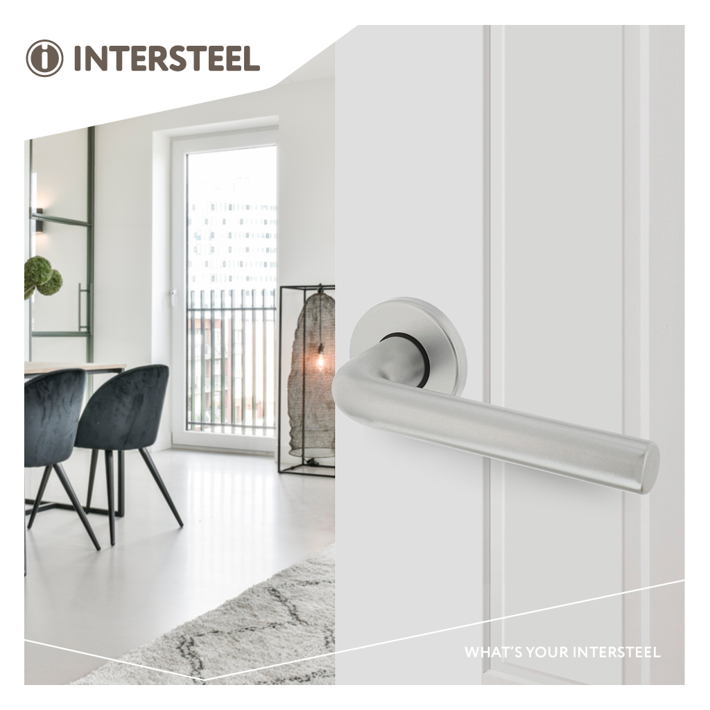 Intersteel Deurkruk Derby op rond rozet ø50x7 mm aluminium 3 0082.007302 9