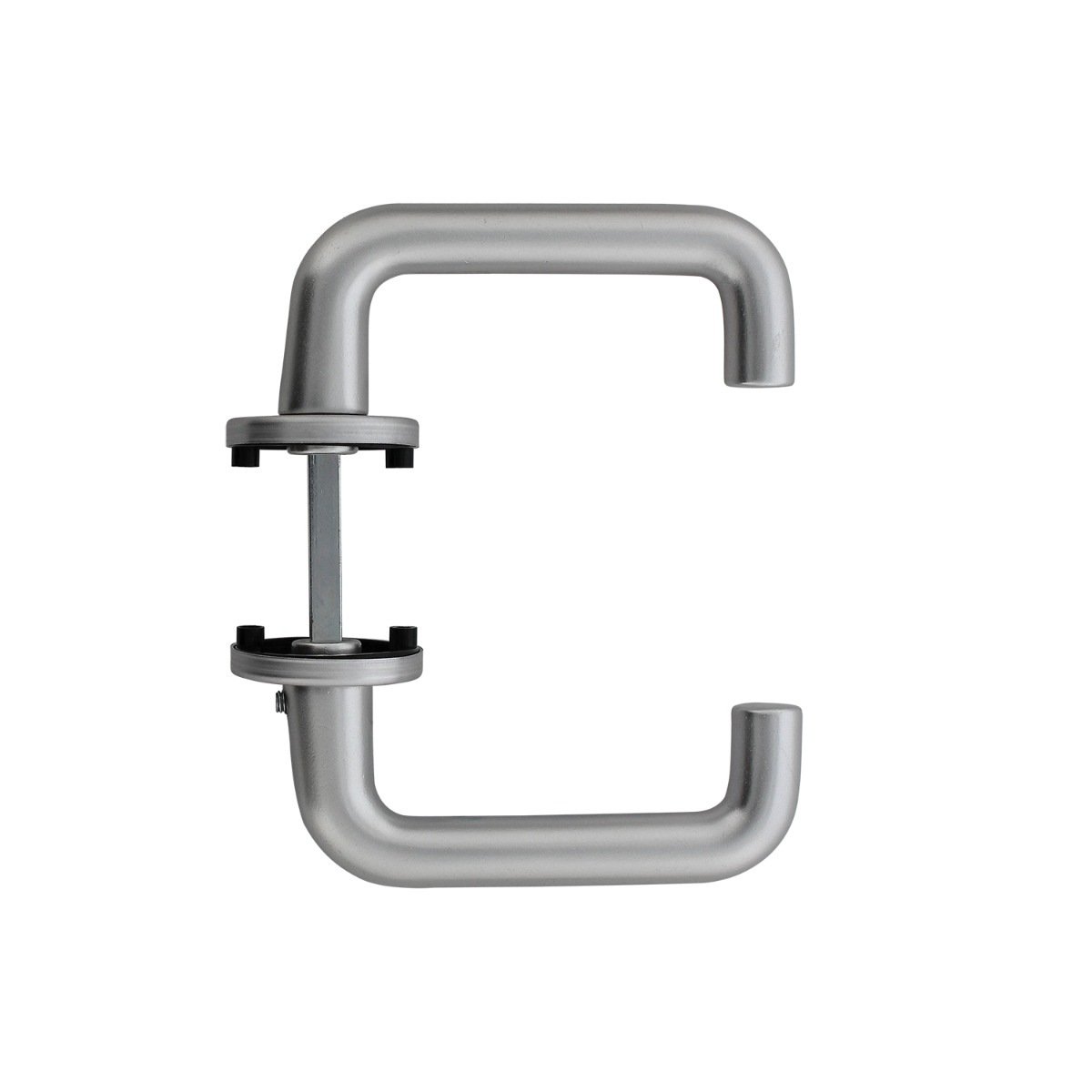 Intersteel Deurkruk Rond met rond rozet ø50x7 mm aluminium 2 0082.007702 5