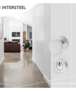 Intersteel Voordeurknop Rond Ø55 mm éénzijdige montage aluminium 5 0082.392911 9