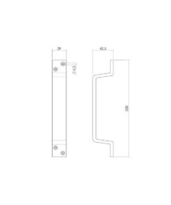 Intersteel Handgreep 200mm aluminium F1 3 0082.872506 2