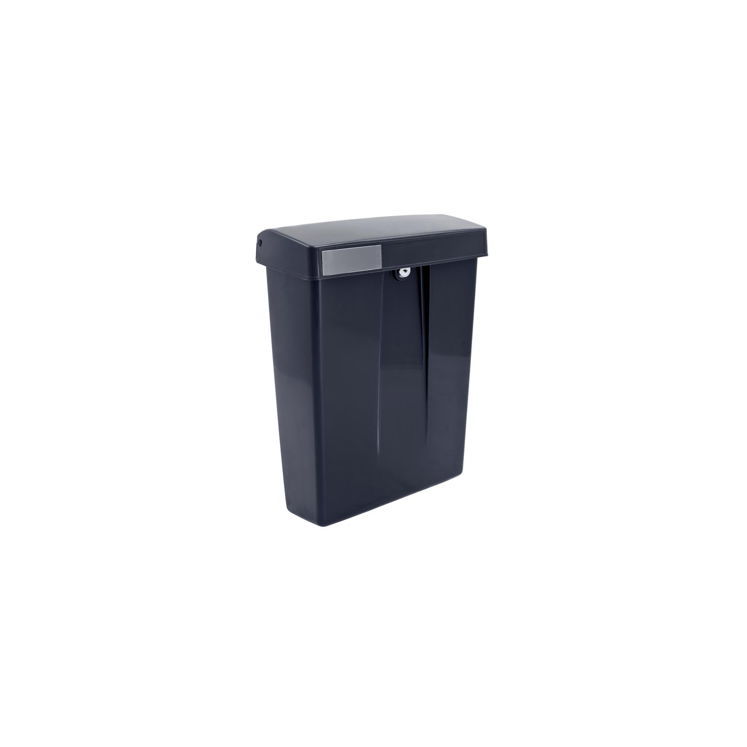 Intersteel Postkast SUMMUS kunststof met slot (2 sleutels) zwart RAL 9005
