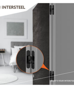 Intersteel Scharnier 130 x 30 mm zamak – zwart 3D verstelbaar 6 0094.462643 9