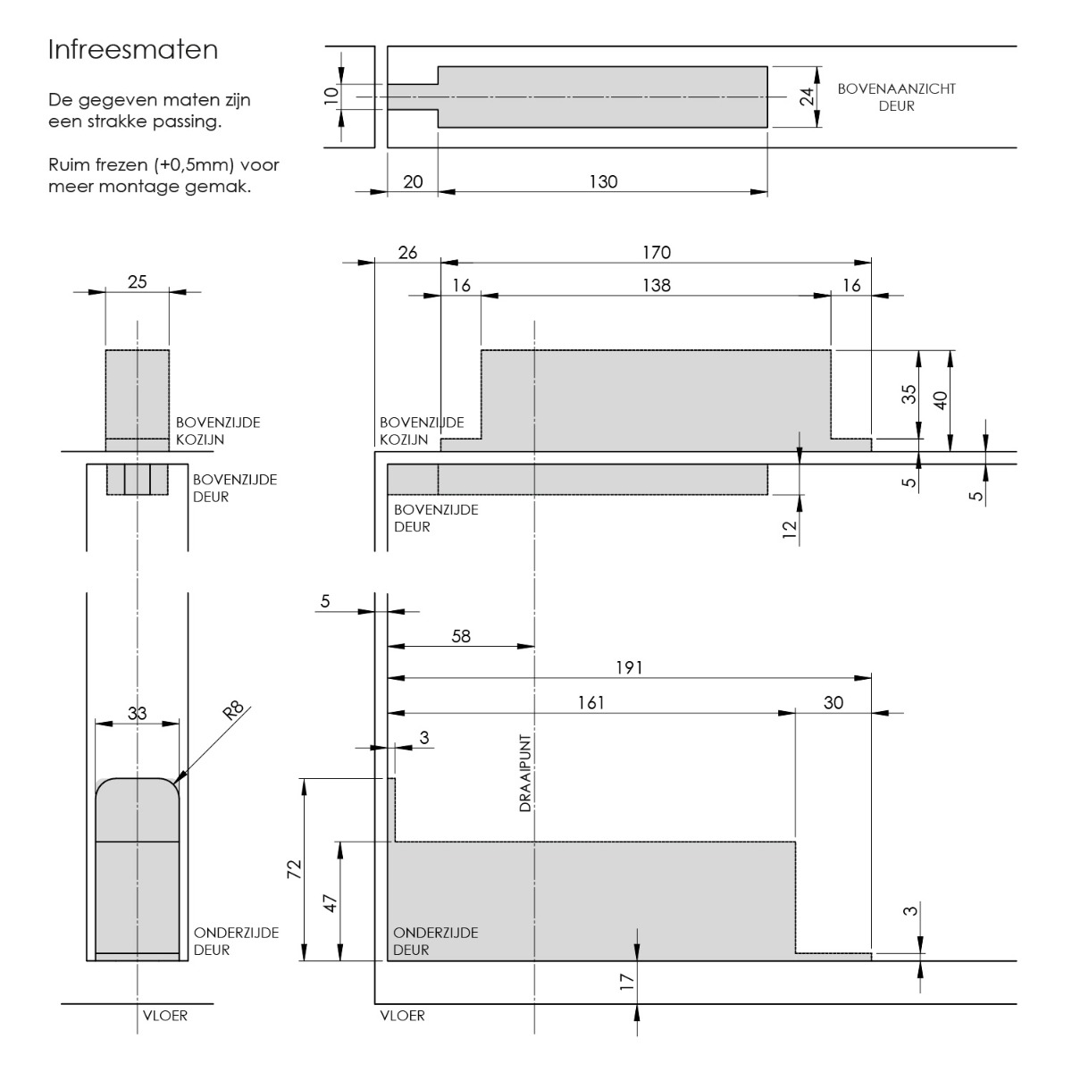 Intersteel Taatsdeurscharnier tot 75 kilo rvs geborsteld 4 0094.462701 2