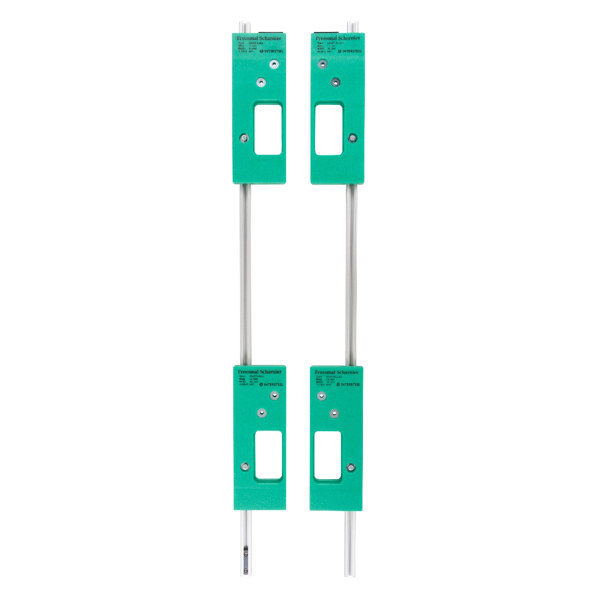 Freesmal set t.b.v. 4 Intersteel bladscharnieren 89x89 mm