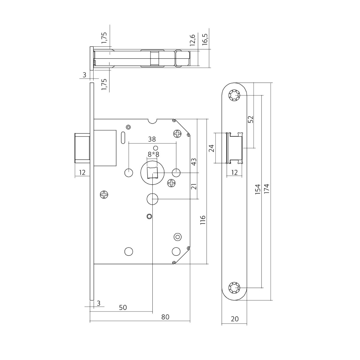 Intersteel Woningbouw loopslot zwart 2 0094.954711 2