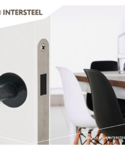 Intersteel Woningbouw magneet cilinder dag- en nachtslot 55mm, voorplaat afgerond rvs 5 0094.957029 9