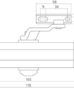 Intersteel Deurdranger met schaararm DR 122 4 0098.480122 2