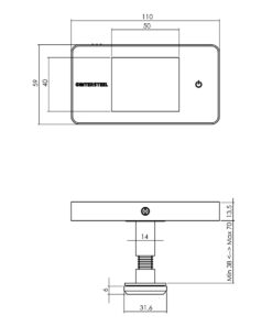 Intersteel Digitale deurcamera Basic 4 0099.405504 2