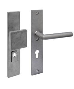 Intersteel SKG3 veiligheidsbeslag rechthoekig 250x50mm greep/kruk Jura profielcilindergat 72mm met kerntrekbeveiliging rvs getrommeld 6 0034.396236z
