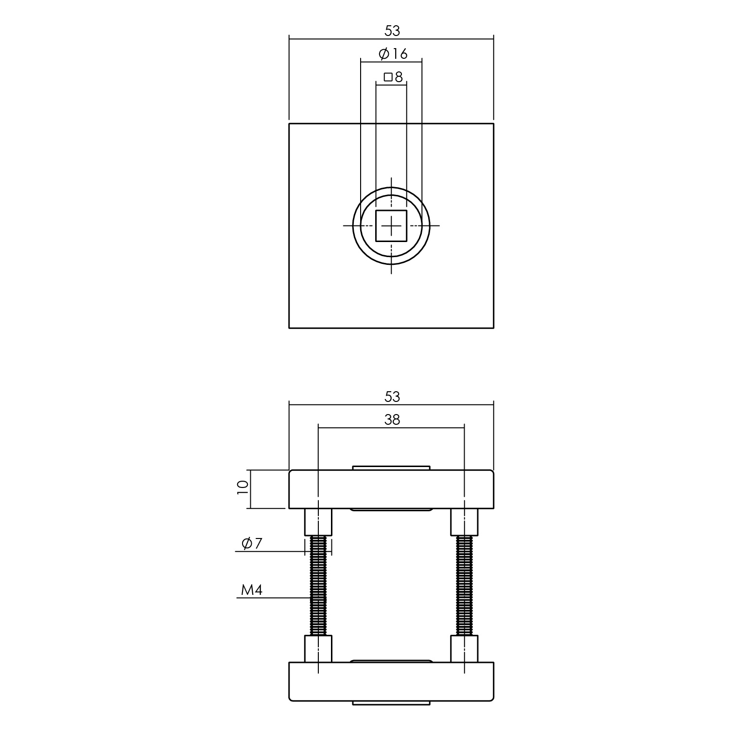 Intersteel Set achterdeurbeslag vierkant: deurkruk Jura met massieve rozetten en SKG3 veiligheidsrozetten rvs getrommeld 4 0034.405725 8