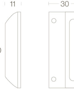 Intersteel Sluitplaat voor raamsluiting messing gelakt 5 0013.561500 6