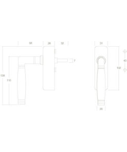 Intersteel Raamkruk Ton 222 afsluitbaar nikkel/ebben hout 5 0018.661640 6