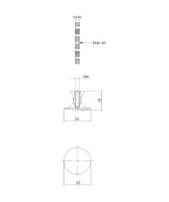 Intersteel Meubelknop glad ø25 mm messing antiek 5 0025.848081 6