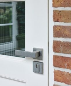 Intersteel Deurkruk Amsterdam met rozet massief verdekt 53x53x10mm met nokken rvs getrommeld 9 0034.405726 9