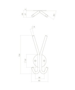 Intersteel Hoed-/jashaak rvs geborsteld 5 0035.695033 6