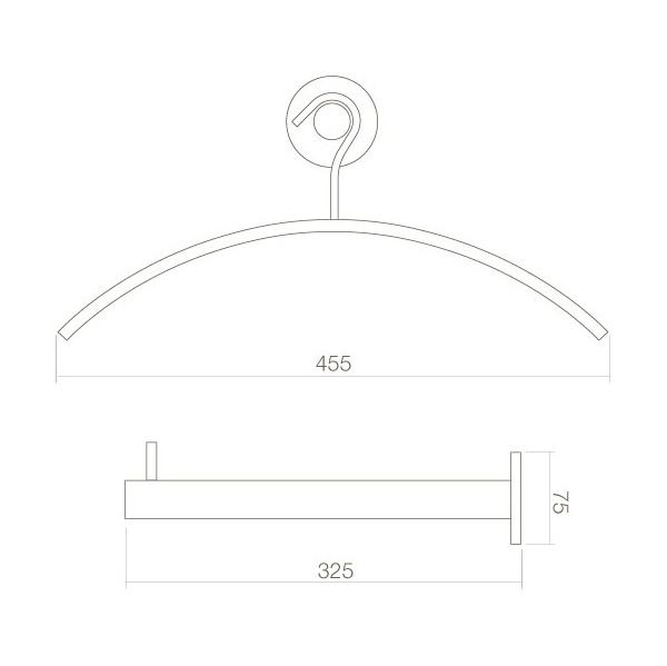 Intersteel Garderobesteun rvs geborsteld 4 0035.738003 6