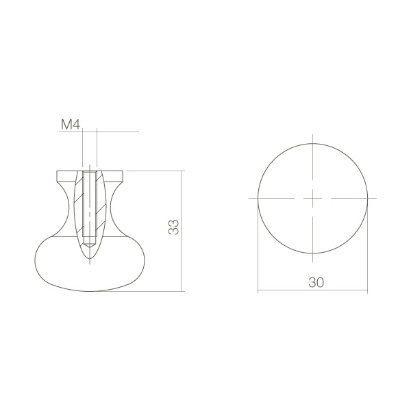 Intersteel Meubelknop Paddenstoel ø 30 mm smeedijzer zwart 3 0048.855061 6