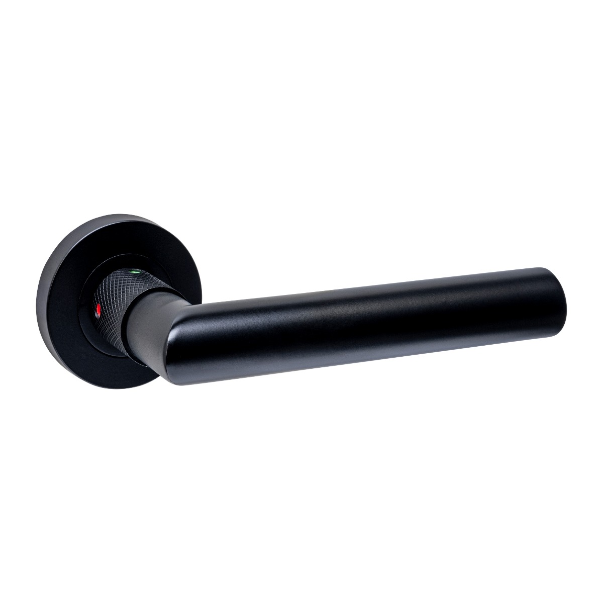 Intersteel Deurkruk Prolock Sicura ø22mm met blokkeer mechanisme op rozet verdekt ø53x10mm met nokken zwart 38 - 42