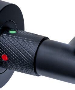 Intersteel Deurkruk Prolock Sicura ø22mm met blokkeer mechanisme op rozet verdekt ø53x10mm met nokken zwart 38 - 42 3 0023.175102 2