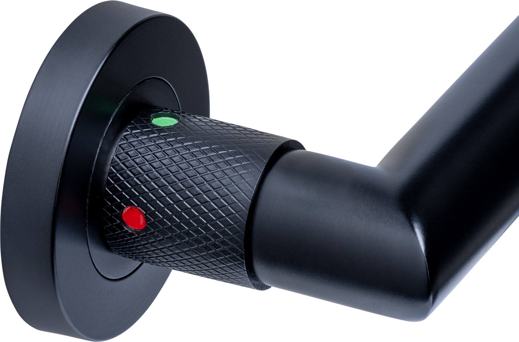 Intersteel Deurkruk Prolock Sicura ø22mm met blokkeer mechanisme op rozet verdekt ø53x10mm met nokken zwart 38 - 42 2 0023.175102 2