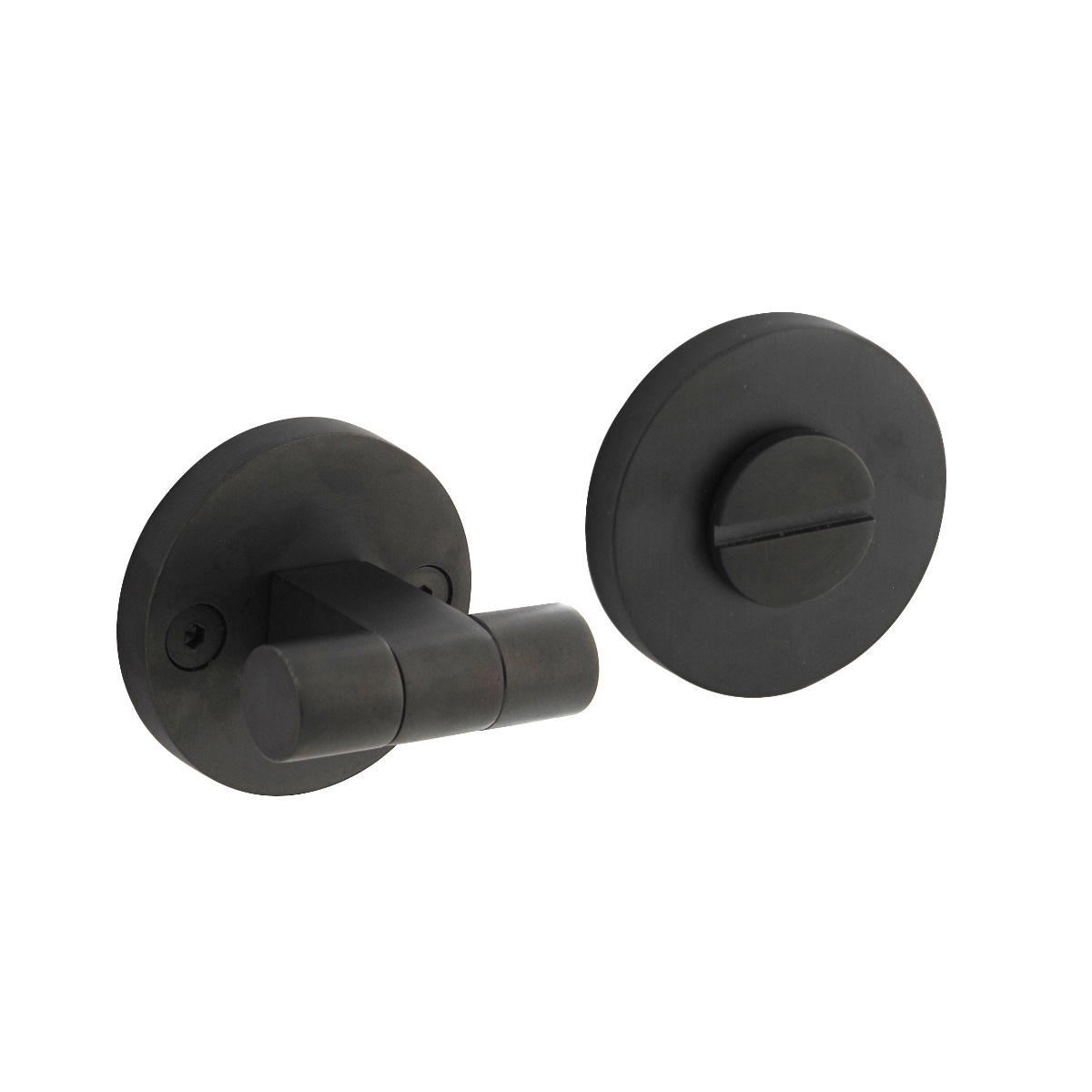 Intersteel WC-sluiting Shiraat Grand&Johnson éénzijdig verdekt bediening links ø55x8mm PVD zwart
