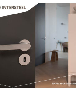 Intersteel Olivari rozet rond met sleutelgat antraciet mat titaan PVD 6 1551bus 9