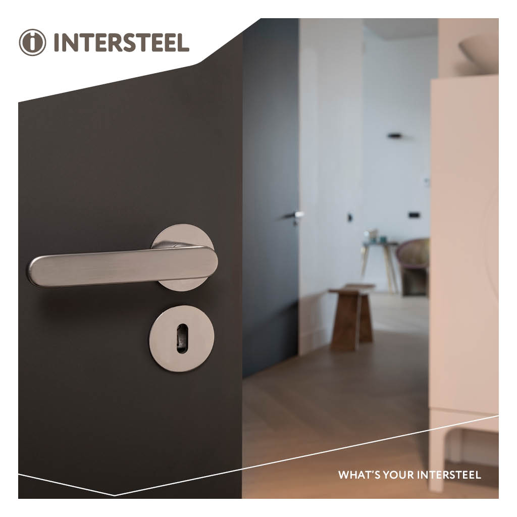 Intersteel Olivari rozet rond met sleutelgat antraciet mat titaan PVD 3 1551bus 9