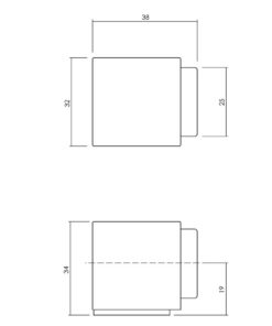 Intersteel Olivari deurstop Cubo chroom mat 4 b136sco 1