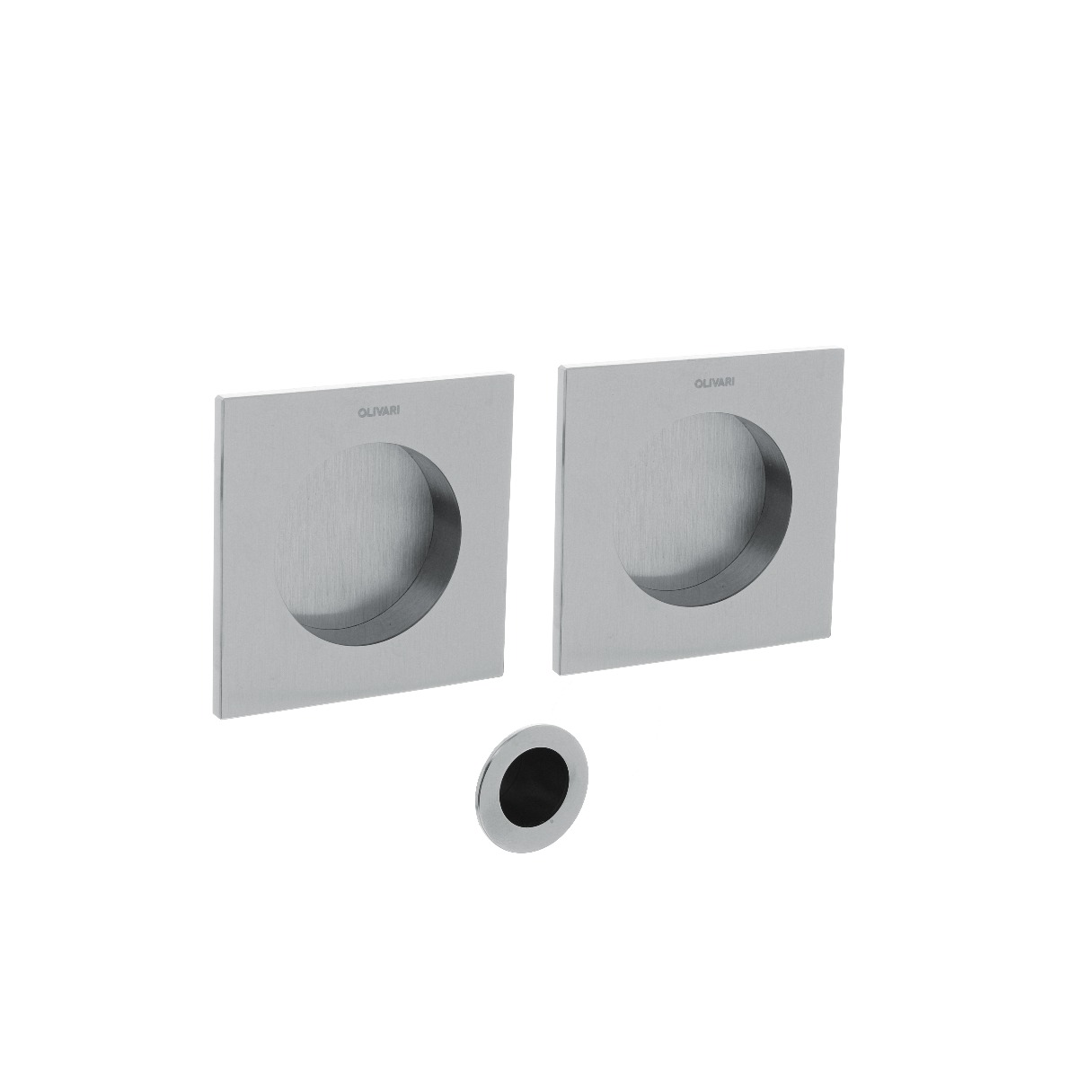 Intersteel Olivari schuifdeurkom Giotto Q chroom mat