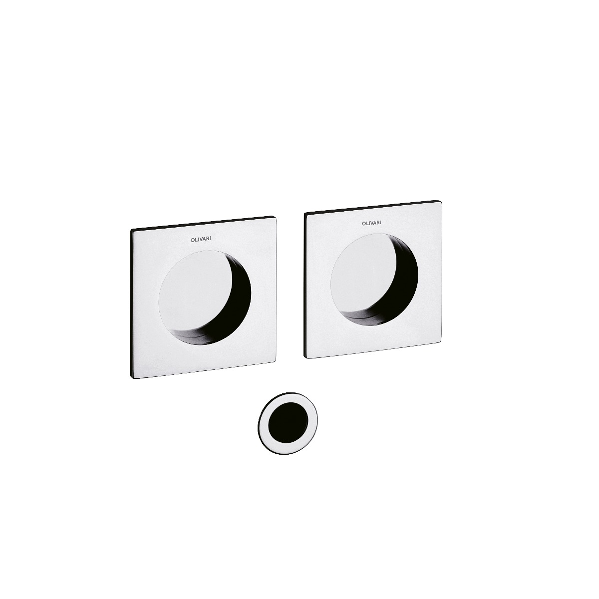 Intersteel Olivari schuifdeurkom Giotto Q chroom