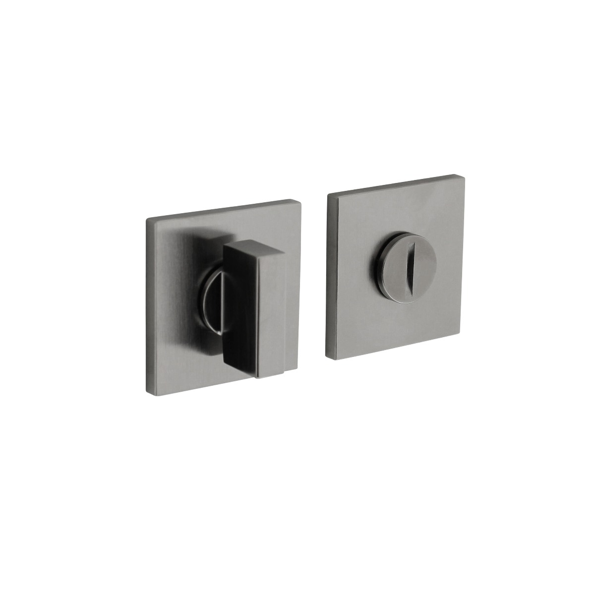 Intersteel Olivari rozet toilet-/badkamersluiting vierkant rvs mat titaan PVD 2 h202n6bis