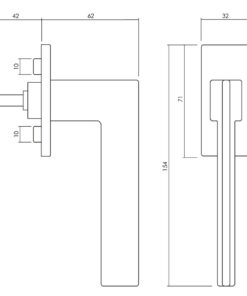 Intersteel Olivari raamkruk Trend chroom 4 Intersteel Olivari raamkruk Trend chroom - Afbeelding 2