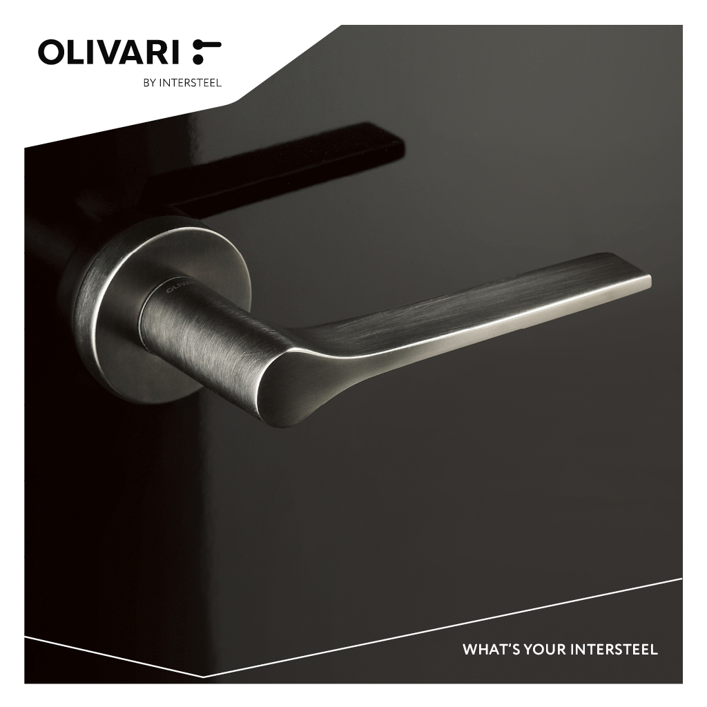 Intersteel Olivari deurkruk Lama L op rozet rvs mat titaan PVD 2 m106nsb8bis 9
