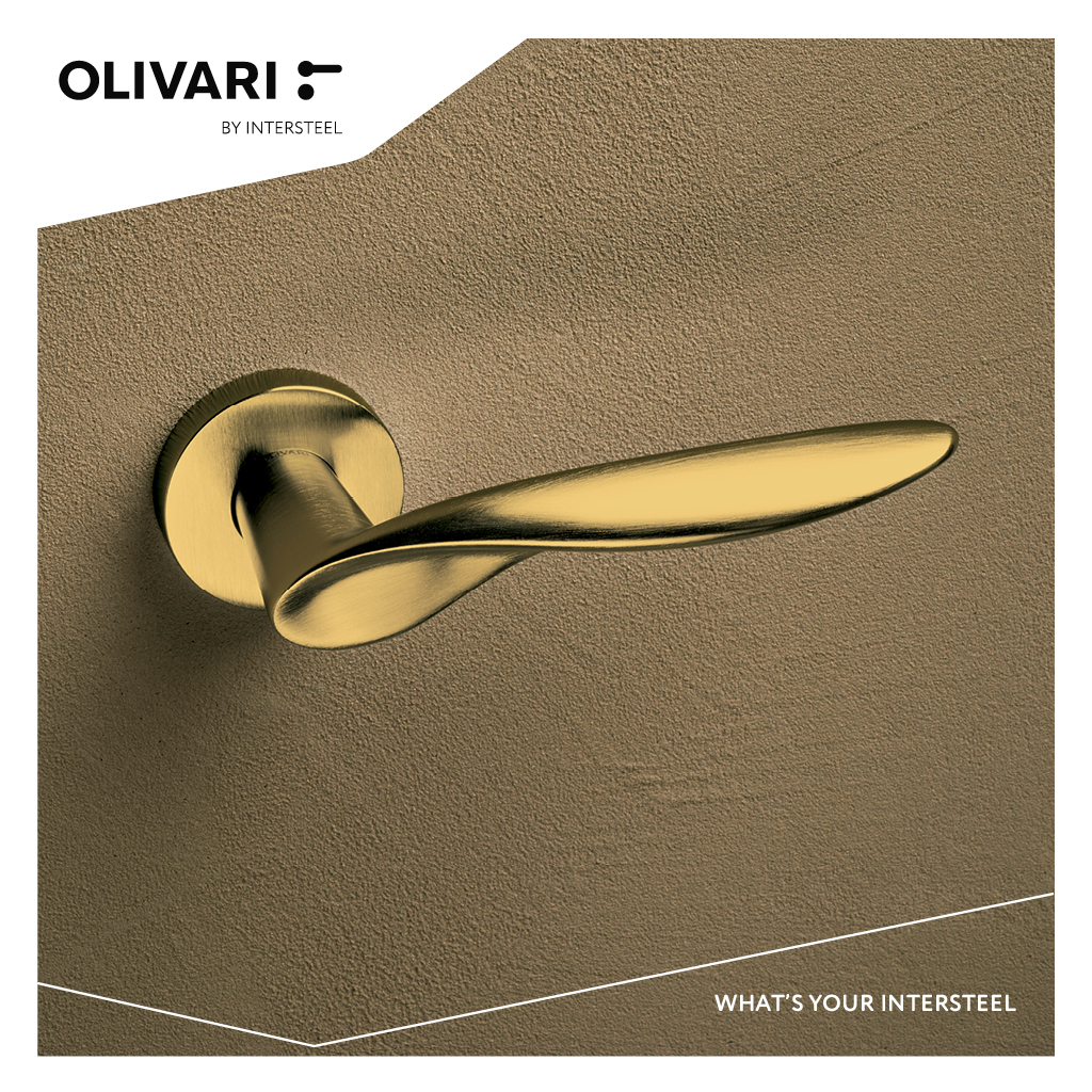 Intersteel Olivari deurkruk Wind op rozet messing mat titaan PVD 2 m187nsb8bts 9