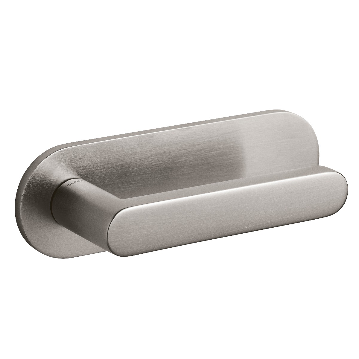 Intersteel Olivari deurkruk Link op horizontaal schild rvs mat titaan PVD