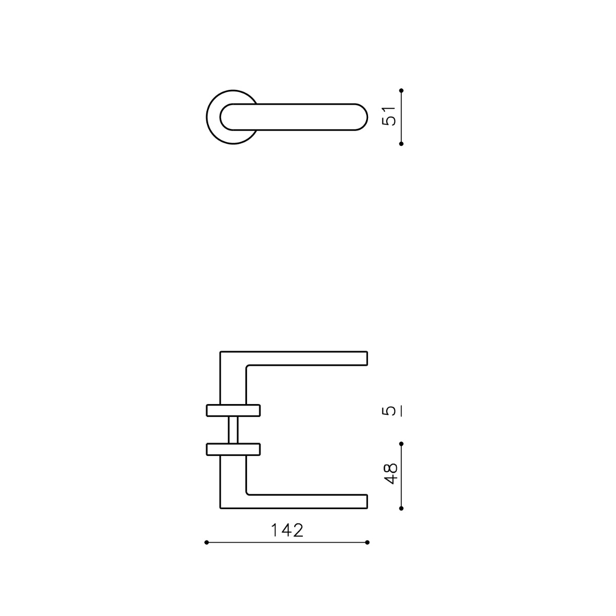Intersteel Olivari deurkruk Link op rozet antraciet mat titaan PVD 2 m200nsb8bus 2 1