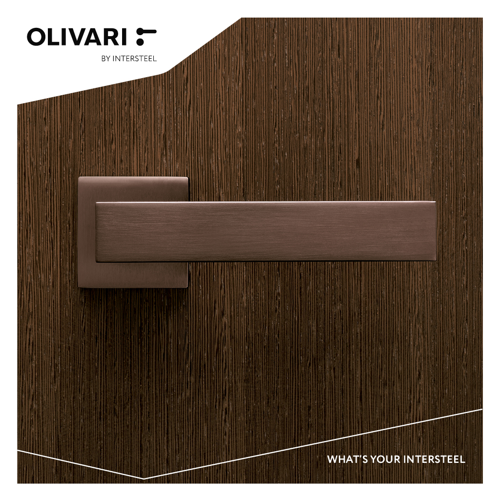 Intersteel Olivari deurkruk Diana op rozet brons mat titaan PVD 2 m206nsb8bds 9