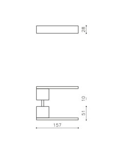 Intersteel Olivari deurkruk Total brons mat titaan PVD 5 m207nsb8bds 2