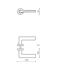 Intersteel Olivari deurkruk Fin op rozet nikkel titaan PVD 4 m217nsb8bnl 2 1