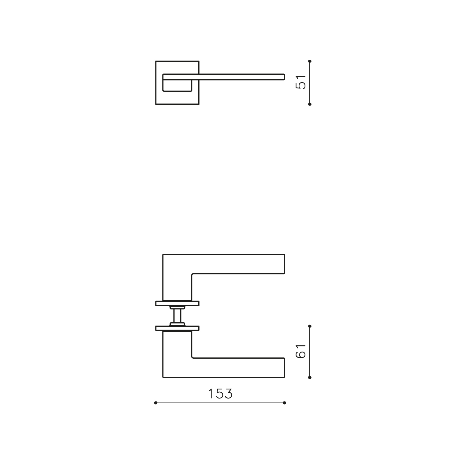 Intersteel Olivari deurkruk Living op rozet rvs mat titaan PVD 2 m222nsb8bis 2