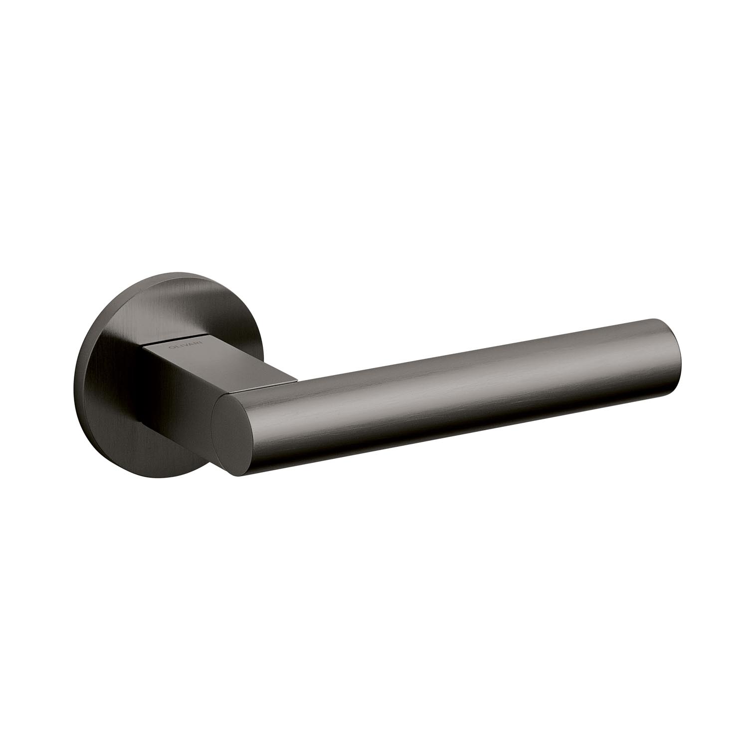 Intersteel Olivari deurkruk Euclide op rozet antraciet mat titaan PVD