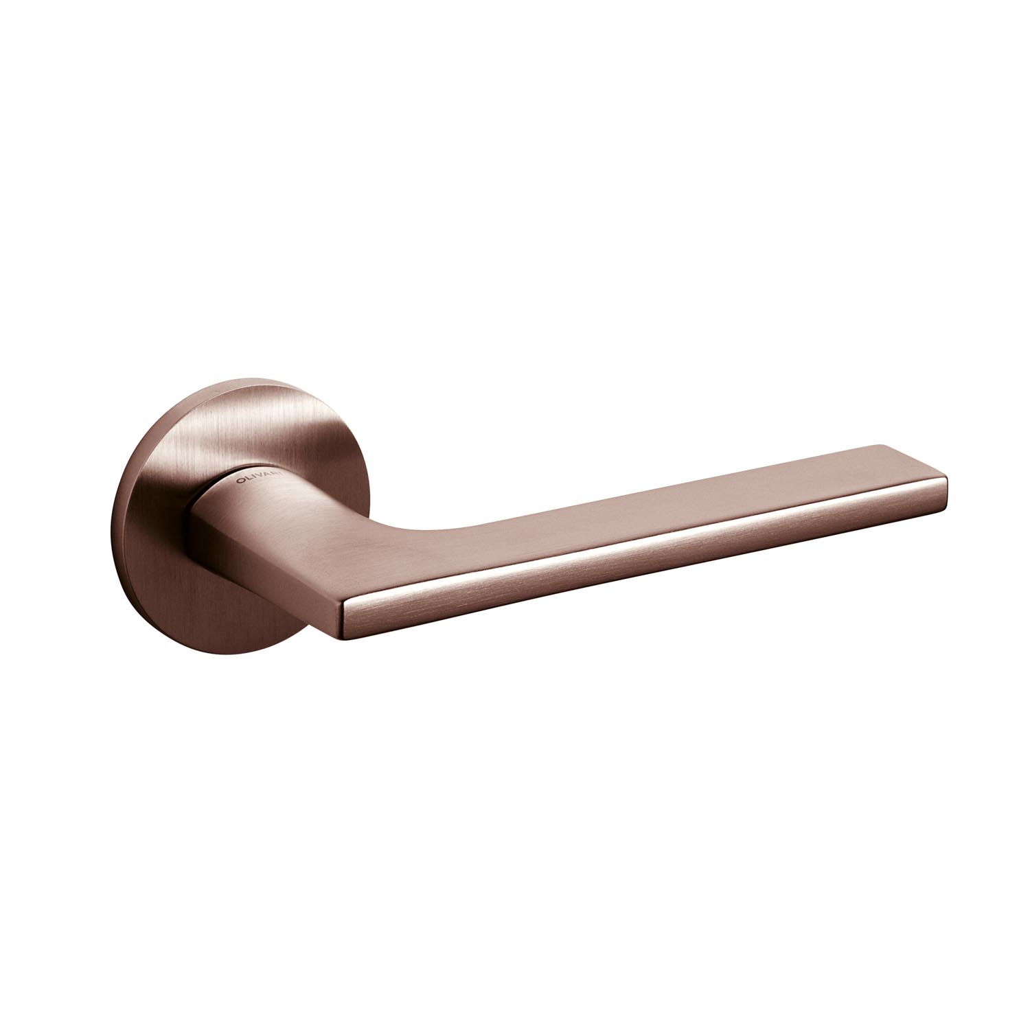 Intersteel Olivari deurkruk Lotus op rozet brons mat titaan PVD